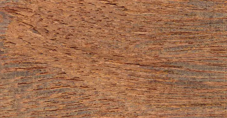 Zoom sur la texture d'un bois de sucupira