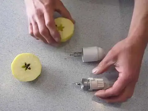 Un tuto pour défaire une ampoule avec une pomme