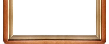 Cadre panoramique en bois pour tableaux ou photos, sur fond blanc