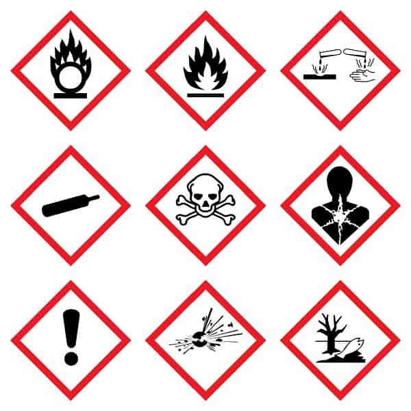 Différents types d’icône danger et symboles de danger