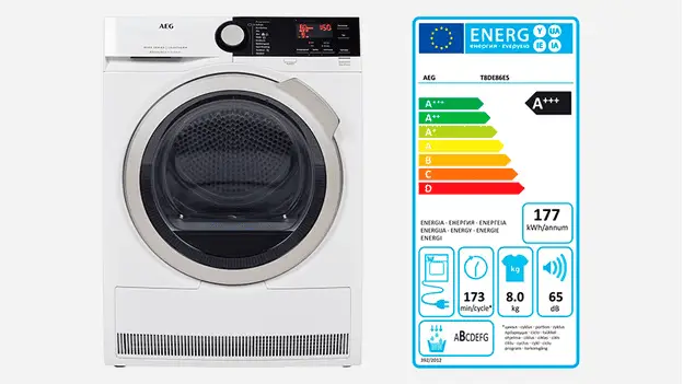 Avec la nouvelle étiquette énergie, il est facile de trouver la machine la moins énergivore 