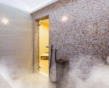 Intérieur d'un sauna turc