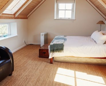 Une chambre aménagée dans les combles