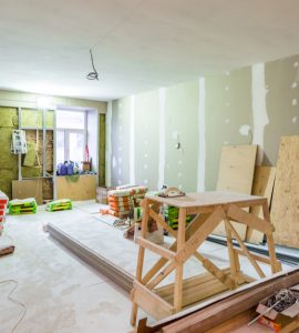 Travaux de rénovation intérieure, pose de placo-plâtre