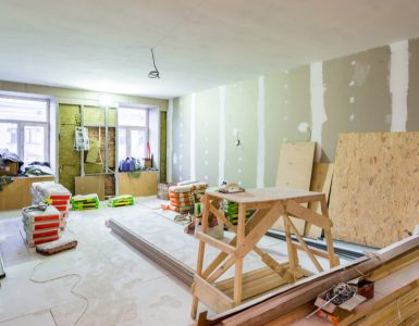 Travaux de rénovation intérieure, pose de placo-plâtre