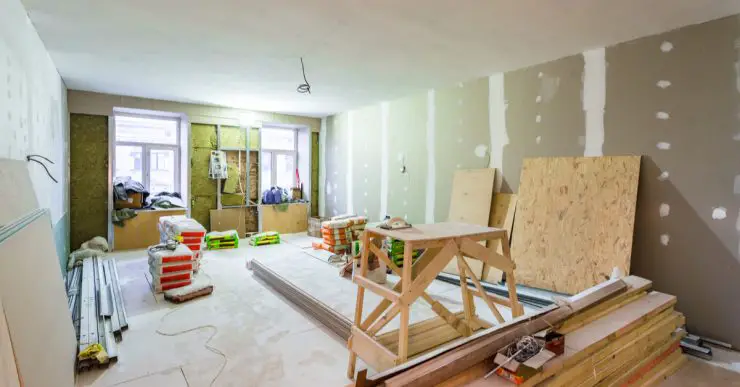 Travaux de rénovation intérieure, pose de placo-plâtre