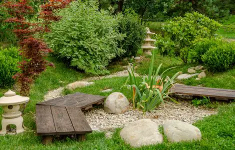 Petit jardin au style japonais