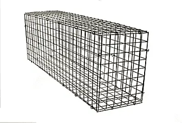 Une cage gabion en acier qui s'utilise à la verticale ou à l'horizontale