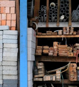 Différents matériaux de construction