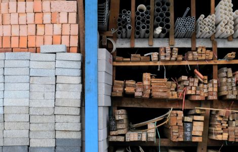 Différents matériaux de construction