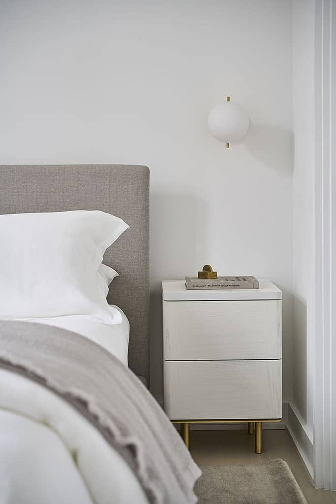 chambre design blanc