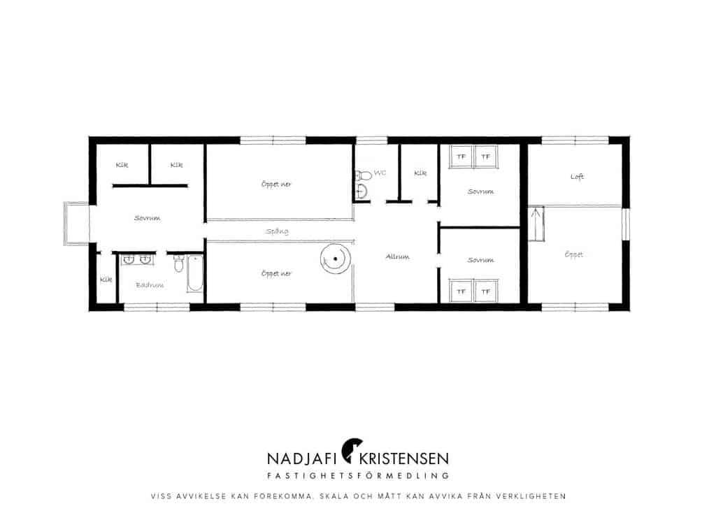 plan de la maison et chambres