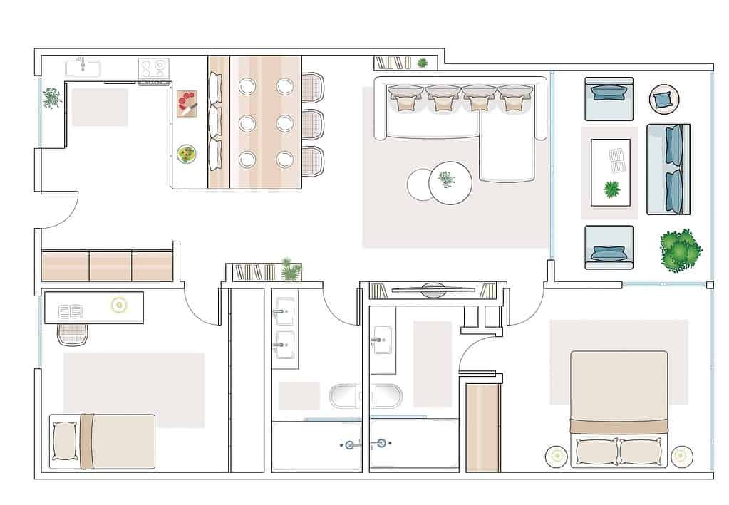 plan de l'appartement