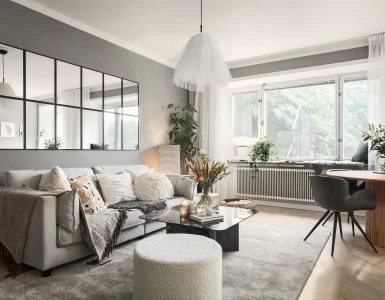 beau salon à la décoration épurée