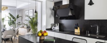 grande cuisine noire moderne