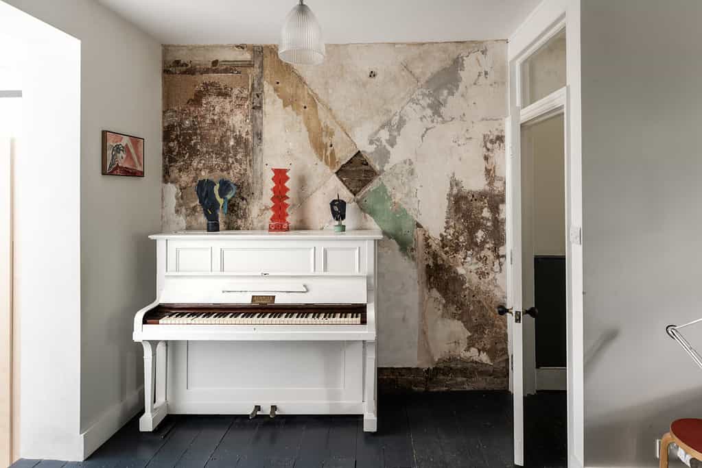 espace de détente avec piano