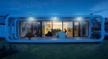Visitez cette maison préfabriquée futuriste aux courbes arrondies