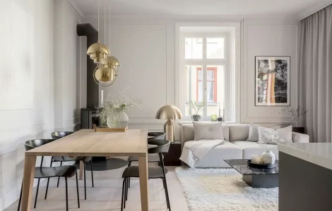 Un bel espace lumineux pour la pièce principale