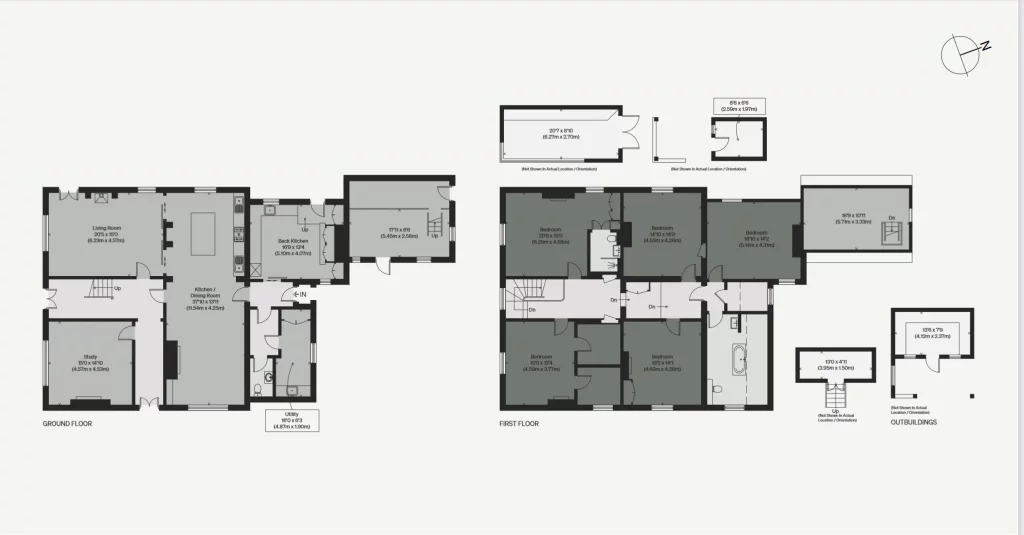 les plans de la maison