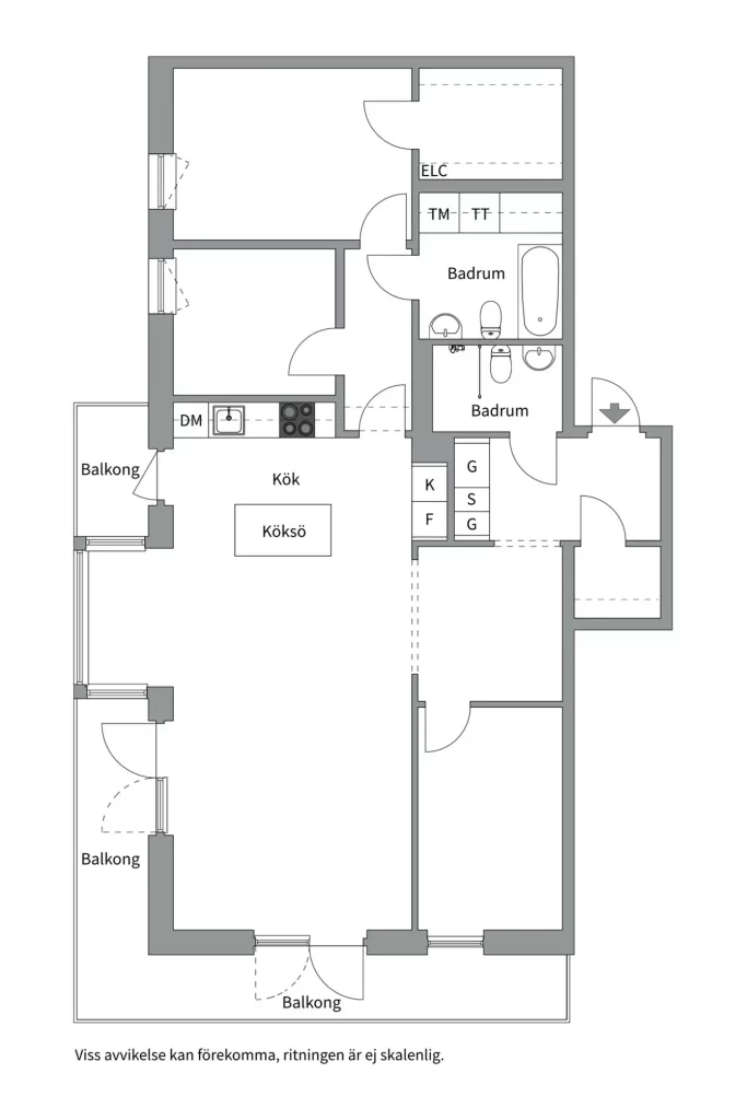 plan de l'appartement