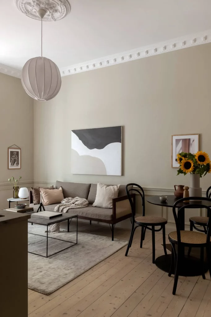 un salon minimaliste et élégant