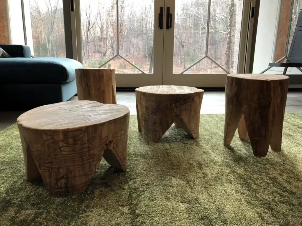 du mobilier en bois artisanal