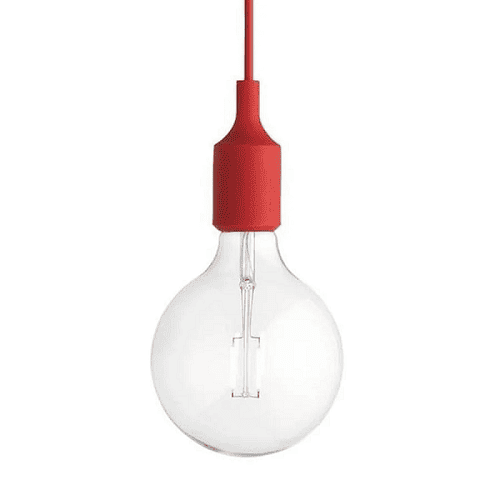 Une suspension rouge design