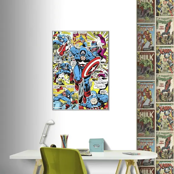 Un tableau Marvel à l’effigie de Captain America